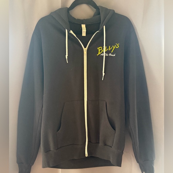 Black Zip-Up Billys by the Beach Hoodie - Picture 1 of 4